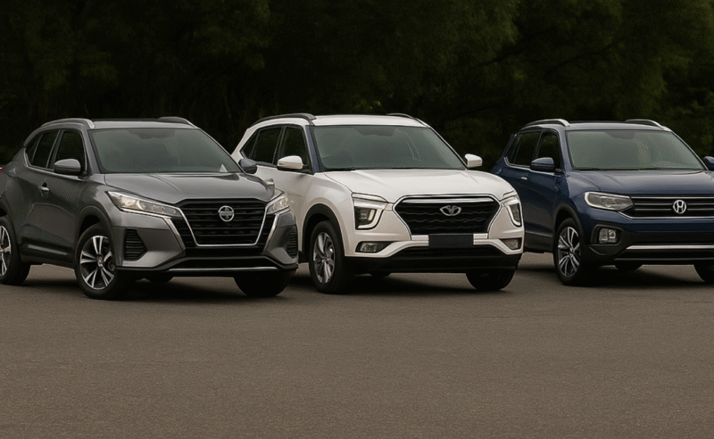 Nissan Kicks Sense é melhor que Creta Limited e T‑Cross Comfortline? Descubra o vencedor da disputa.